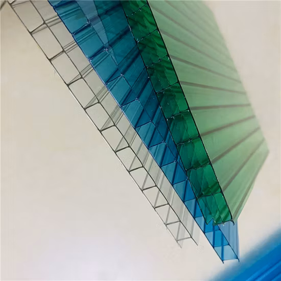 비닐하우스 UV 보호 플라스틱 루핑 패널 PC 구렁 장을 위한 착색된 일요일 장